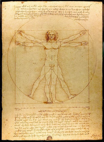 The Vitruvian Man is a world-renowned drawing created by Leonardo da Vinci c.  1487. It is one commonly associated with the science of physiology.