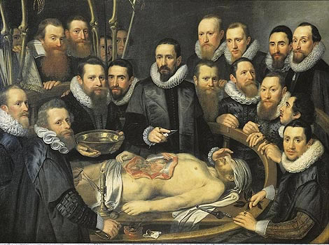 Michiel Jansz van Mierevelt – Anatomy lesson of Dr. Willem van der Meer, 1617.