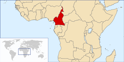 carte de localisation du cameroun