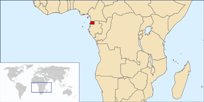 La carte du Guinée Équatoriale 