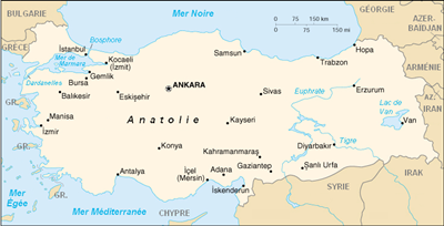 Location of Turkey / Carte_de_la_Turquie