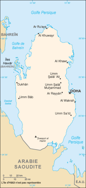 Map of Qatar_carte