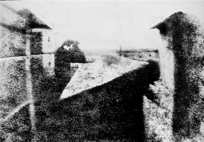 The first successful permanent photograph created by Nicéphore Niépce in 1826.