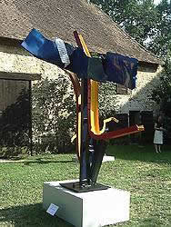 "Morceau en forme de vent",  sculpture d'ALAIN VALTAT
