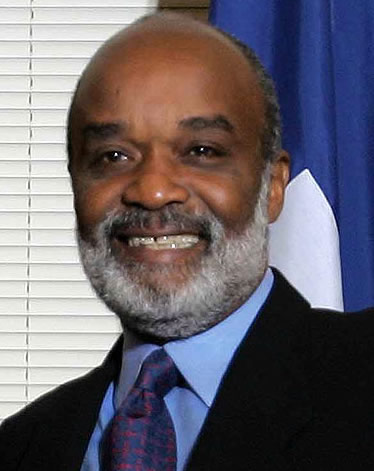 René Garcia Préval, President of the Republic of Haïti, Président de la République d'Haïti
