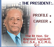 Anerood JUGNAUTH, the 4th President of Republic of Mauritius