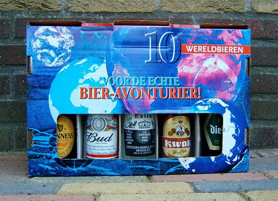 Kennismakingsbox met 10 biersoorten (Photo by Algont)