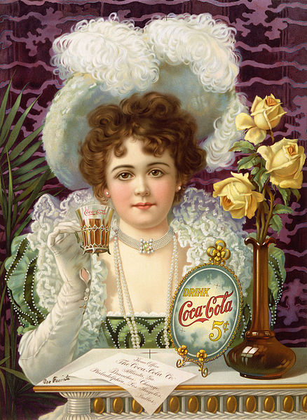 Publicité pour le Coca-Cola dans les années 1890 