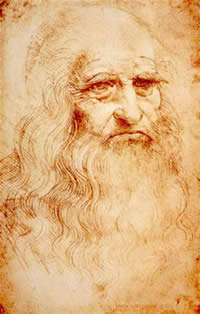Auto-portrait de Leanardo Da Vinci
