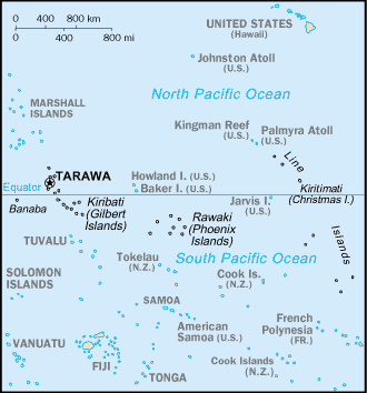 Location Kiribati