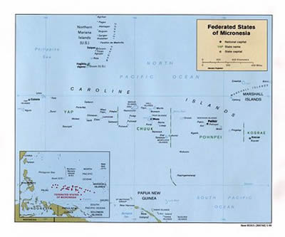 Location Micronesia, CIA-FSM