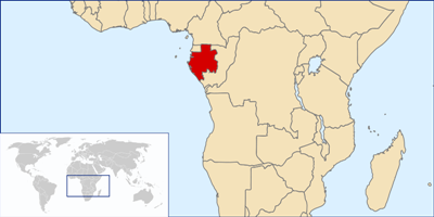 Localisation du Gabon 
