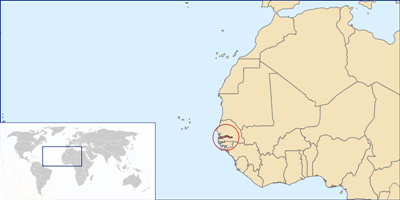 Location Gambia