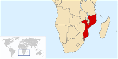 Localisation Mozambique