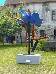 "Morceaux en forme de vent", sculpture de Alain Valtat (France)