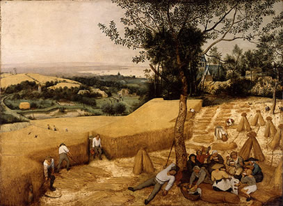 The Harversters by brueghel (1565)