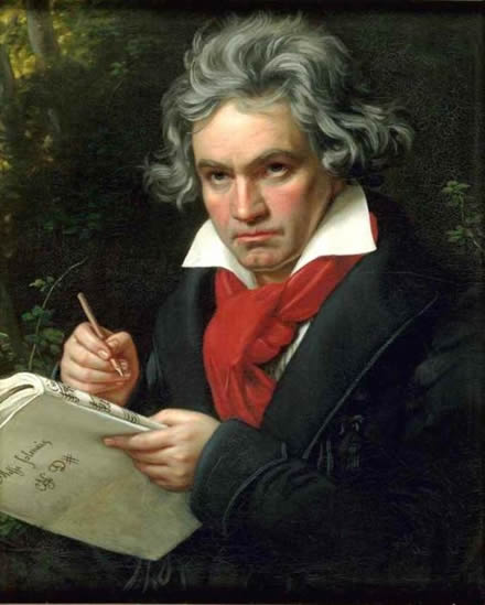 Ludwig van Beethoven(1770-1820) peinture de Joseph Karl Stieler-1820